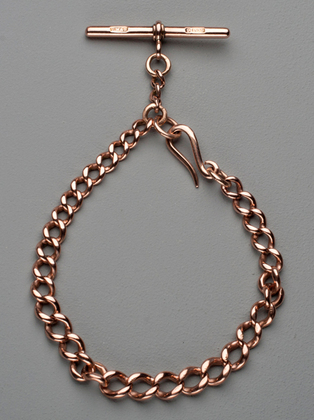 Antique 9 Carat Rose Gold Albert Chain Bracelet
